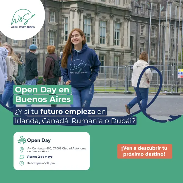 Open Day Oficina Buenos Aires: Av. Corrientes 800, C1008 Cdad. Autónoma de Buenos Aires 5:00 pm a 9:00 pm
