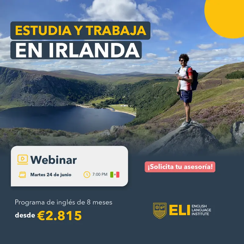 Estudia y Trabaja en Irlanda 7:00 pm México