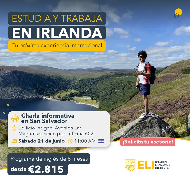 Charla en El Salvador estudia en Irlanda con ELI Schools