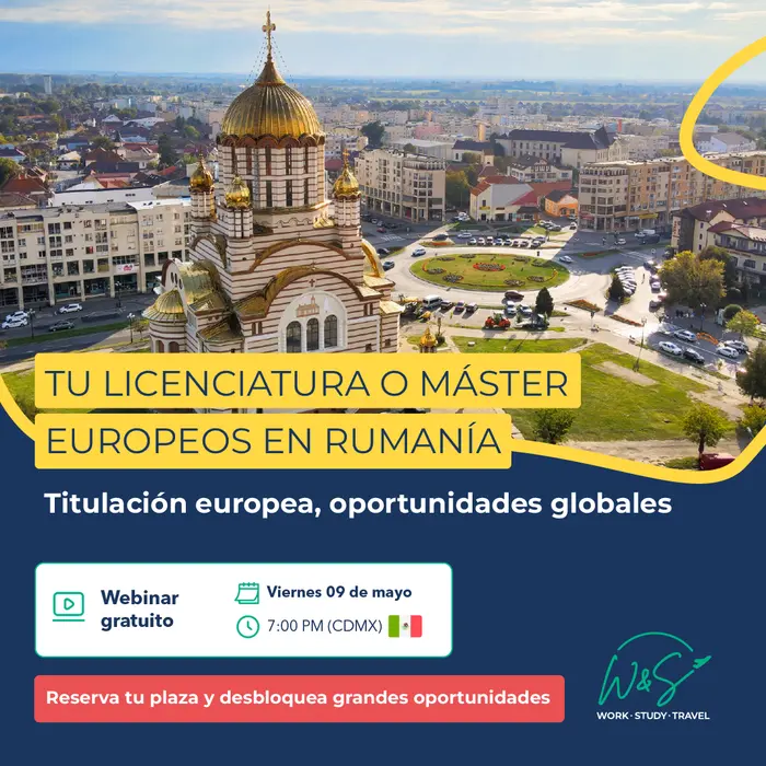 Tu Licenciatura o Máster europeos en Rumanía 7:00 pm CDMX