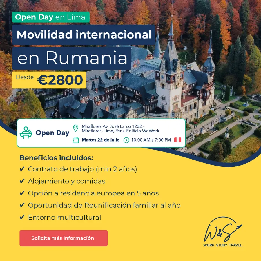 Open Day Trabaja en Rumania - Lima