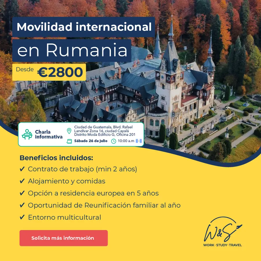 Charla informativa vive y trabaja en Rumania - Guatemala