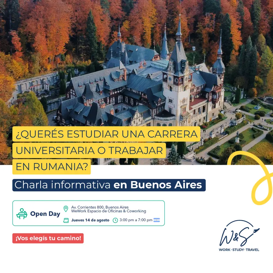 Open Day WW Buenos Aires " Estudia tu carrera universitaria o trabaja en Rumanía"
