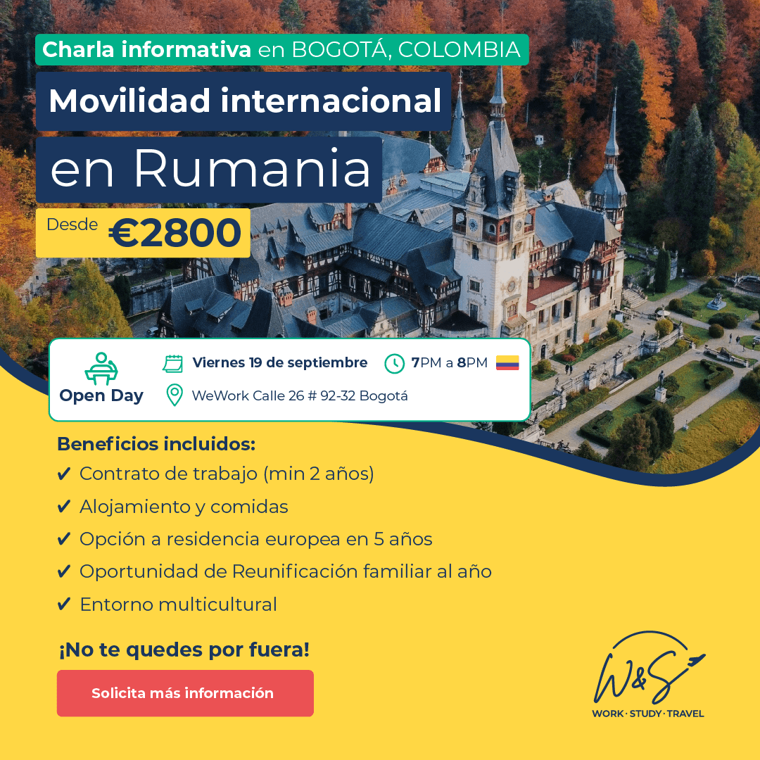 open day bogotá Trabaja en Rumania