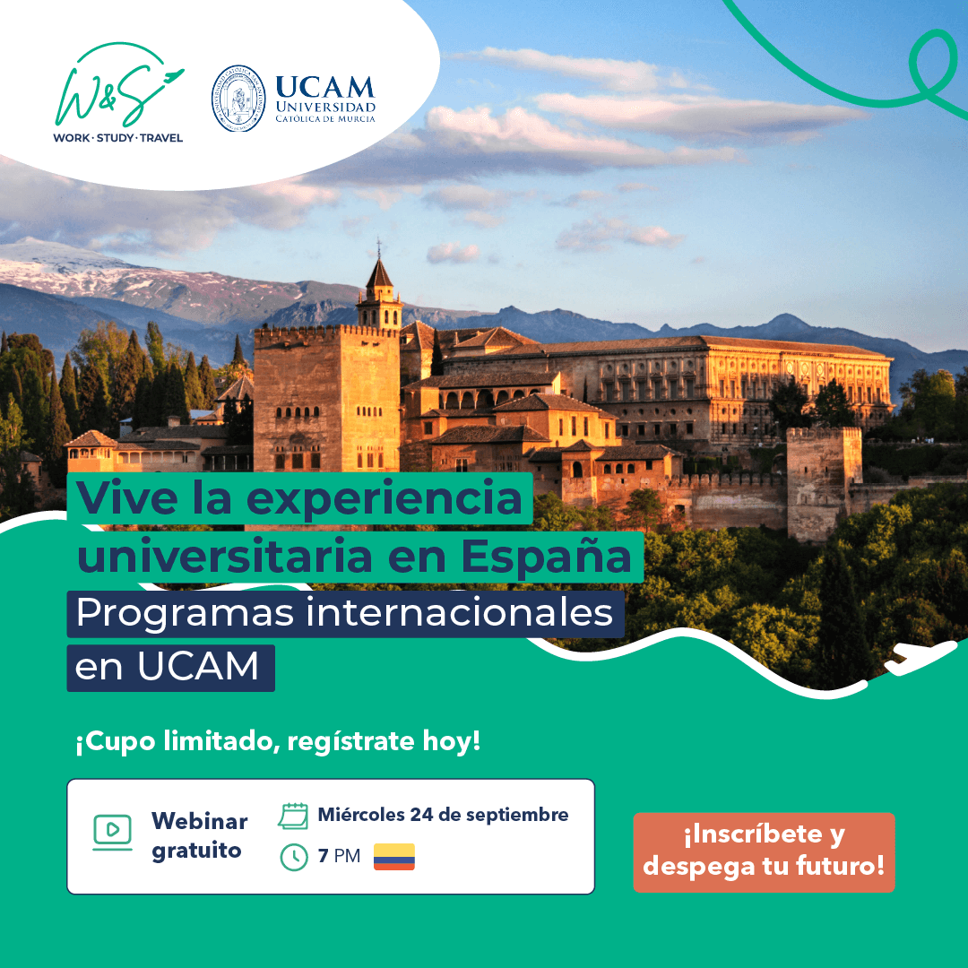 "Estudia en España con UCAM"